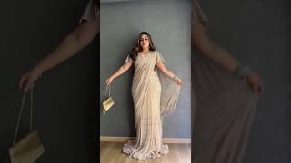 Beautiful  Pre Draped saree  for Wedding  #grwm #outfitideas #viral @CataloguebyAB