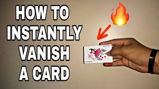 How to Vanish a Card Instantly!!!-Magic Tutorial | Dhiraj Jain |