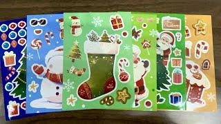 ️Decorate christmas stickers Santa , snowman️, christmas tree #christmas #sticker