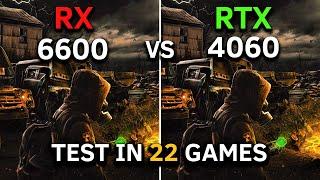 RX 6600 vs RTX 4060 | Test in 22 Games at 1080p | RYZEN 5 5600 | Late 2024