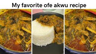 The best ofe akwu recipe you have seen or tasted. #gazkitchenazah #ofeakwu #warrifoodblogger