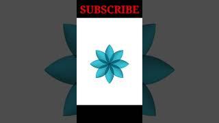 3D Flower Vector Design | Adobe Illustrator CC #shorts #abaidgraphicstudio #shortsfeed2023