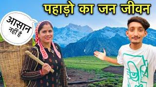 ⁠कठिनाइयों से भरा उत्तराखंड के पहाड़ो का जीवन  @PriyankaYogiTiwari | Pahadi Lifestyle Vlog