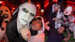 I went to a ghost party  very dangerous
