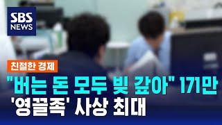 "버는 돈 모두 빚 갚아" 171만 명…'영끌족' 사상 최대 / SBS / 친절한경제