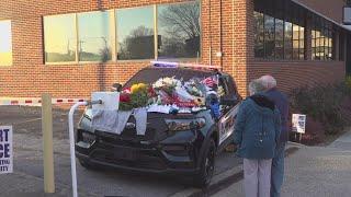 Community honors fallen GPD Officer Michael Horan at his memorial on Christmas Day