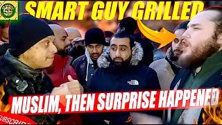 Smart Man GRILLS Mansur But Surprise Ending! Speaker's corner