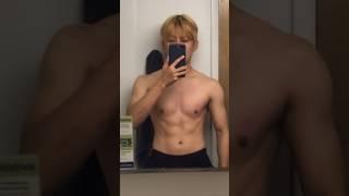 When a Korean skinny guy works out for four months