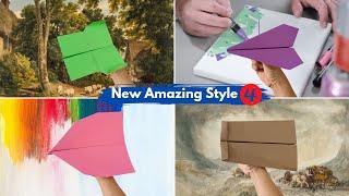 How to make cool 4 paper airplanes with printer paper