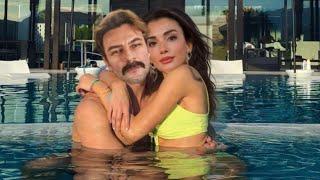 Özge Yağız and Gökberk Demirci Share a Romantic Picture from the Swimming Pool