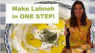 How to make labneh in ONE STEP!