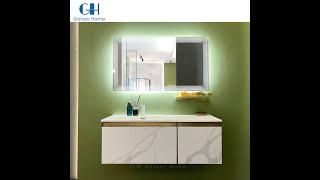 Integrate Sink White Bathroom Vanity Luxury Vanity unit with Bath Mirror - Galaxy Home