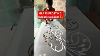 GLASS FROSTING: Elegant Designs!  ALUMINIUM SLIDING DOORS: Smooth and Sleek!