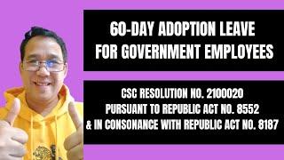 60-Day Adoption Leave for Employees/ Employees Leave Benefits.(Prof. Allan)