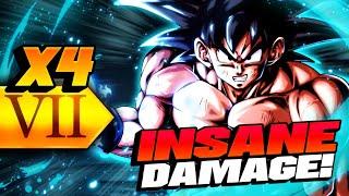 INSANE DAMAGE!! LF Goku with x4 Zenkai Buffs! (Dragon Ball LEGENDS)