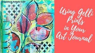 How to use your Gelli Prints in your art Journal