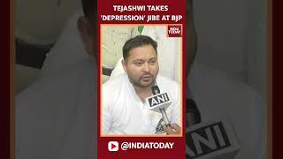 RJD Leader Tejashwi Yadav Takes 'Depression' Jibe At BJP | Shorts