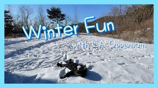 Winter Fun in Korea with Two Babies