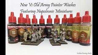 New Vs Old Army Painter Washes Featuring Napoleonic Miniatures