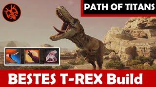 Path of Titans  Endlich SOLO gut spielbar ! Das BESTE Tyrannosaurux Rex Build !