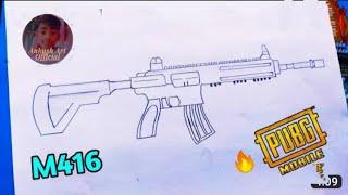 How to make M416 pubg gun • [ easy step by step ] || by. Art with me