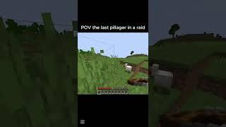 POV the last pillager in a raid #pillager #minecraft #relatable #gaming #shorts