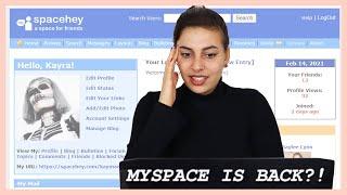 Myspace is Back? Signing up to SpaceHey!