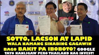 SOTTO, LACSON & LAPID WALANG GAGAWING BAGO BAKIT PA NATIN IBOBOTO? GOOGLE SA THAILAND NAG INVEST!