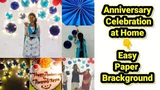 Anniversary suprise | decoration at home | paper decoration | tamil | AP |