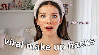 Trying 7 VIRAL Make Up Hacks