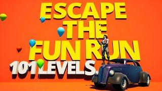 ESCAPE THE FUN RUN (Full walkthrough) MAP CODE 7299-3106-6555