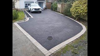 Tarmac Driveway with Natural Grey Paved Border in Naas, Co  Kildare