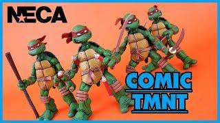 NECA TEENAGE MUTANT NINJA TURTLES 2008 Mirage Comics 4 Pack Action Figure Toy Review