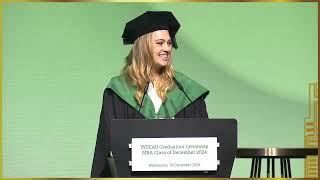 MBA'24D Class Speaker Address - MBA24D Graduation Ceremony