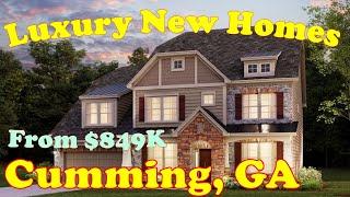 New Luxury Homes in Cumming GA $849K+, about 4000 SF, Hadley Estate, Northern Atlanta GA House Hunt