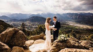 Sunset Hiking Elopement in Estes Park, Colorado