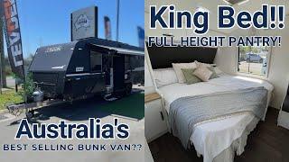 Australia's Best Selling Family VAN?? KINGBED!! Full Height pantry! Leader Gold L.E 21'6