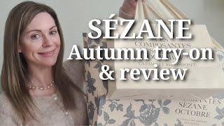 My most FAVOURITE Sezane haul ever!  Sezane autumn 2024 try-on haul and review