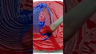 #short Red and blue colour mix colour painting ideas tv