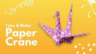 Take & Make Paper Cranes