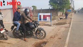 hero xtreme 160r 4v pickup test ride And Mileage test #customer #Hero Motocorp