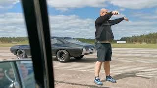 LS-swapped Pontiac LeMans ´69 VS Chevrolet Camaro SS350 ´67 804m 1/2 mile DRAGRACE who will win!?