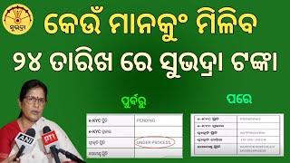 Subhadra Yojana 3rd & 4th Phase Money Release Date 2024 odisha | Subhadra Yojana Under Process