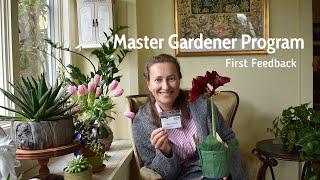 My Master Gardening Program with University of CT began. First Feedback!