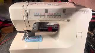 Kenmore 22 Model 385.17622090 not a bad machine,sew medium weight fabrics quite well. (Video 303)