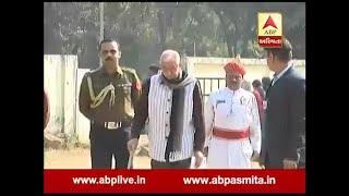 Gujarat Governor O P Kohli voting in Gandhinagar