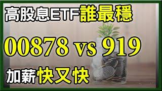 存高股息ETF 00919、00878，哪一檔最穩? 每月加薪1萬元難不難?