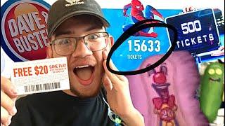 $20 Dave and Busters Challenge! (GIVEAWAY)