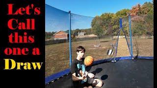 Trampoline Basketball: Winning by two not so easy