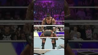 Undertaker delivers Chock slam through the table & last ride to Austin #undertaker #gaming #wwe